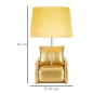 LAMPA NOCNA W STYLU MID-CENTURY ŻÓŁTA 26X46 cm